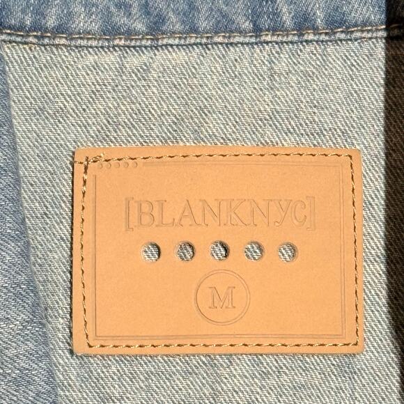 Blank NYC Distressed Denim Jacket, Women's Size M - Picture 4 of 8